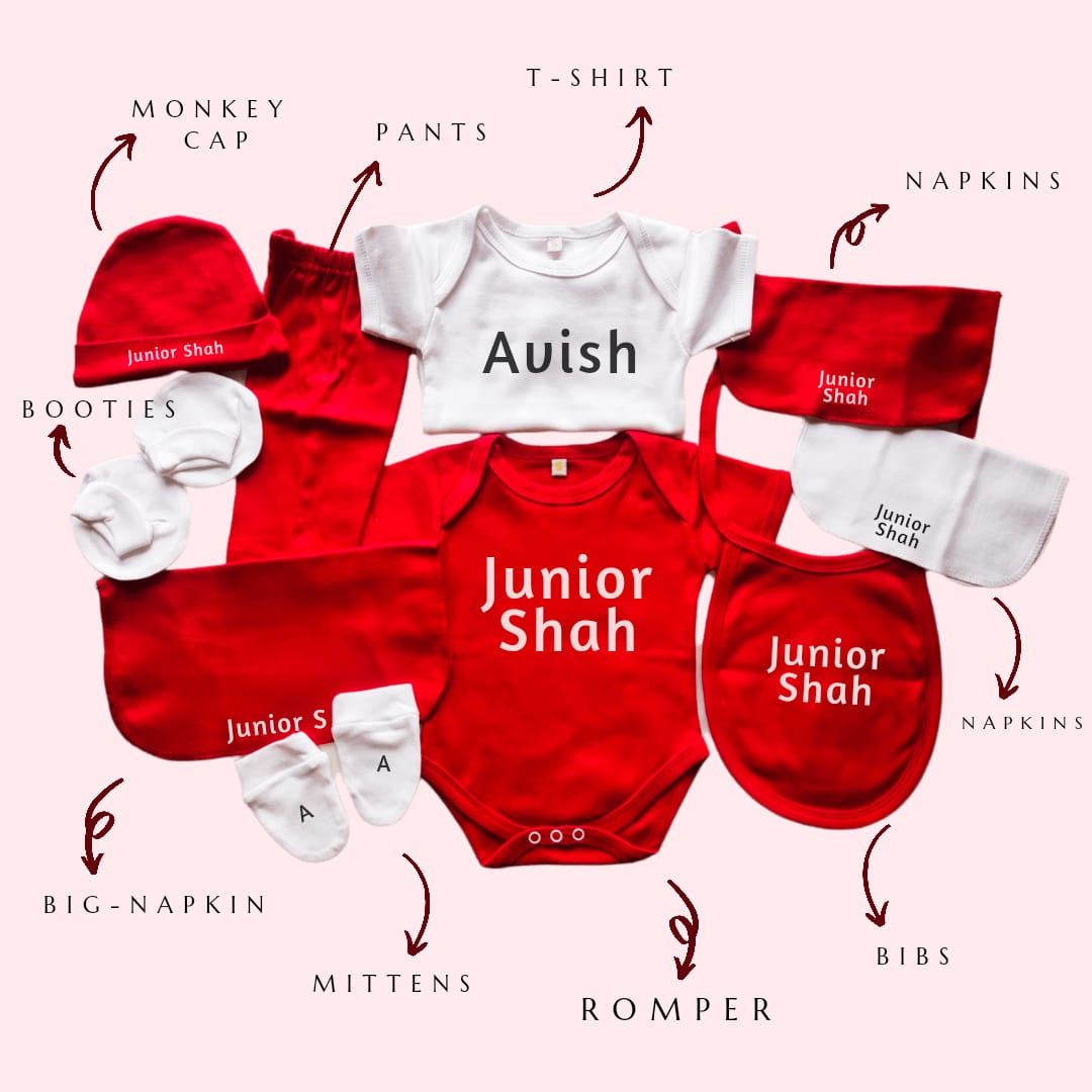 Customised Baby Clothing (10 in 1 ) set
