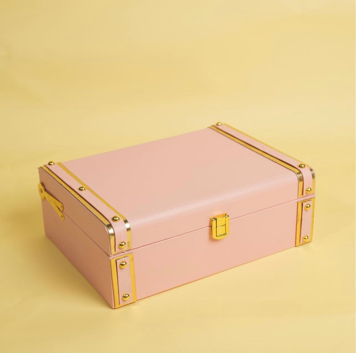 Leather Trunk Box (PINK)
