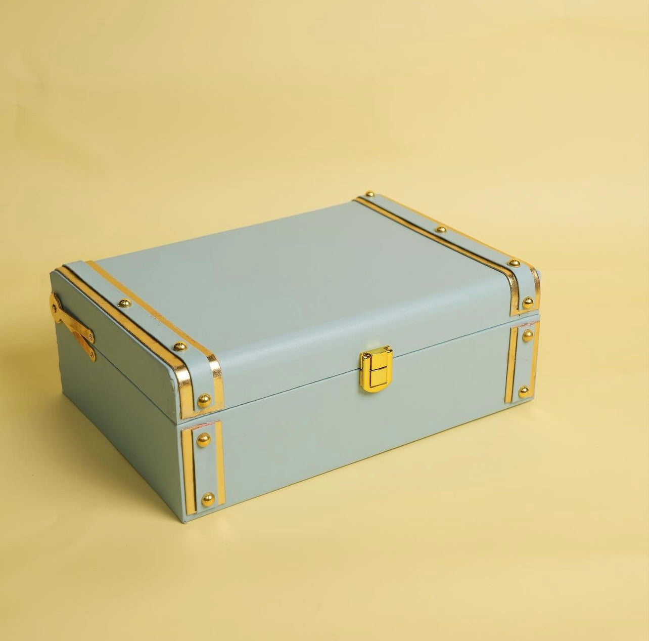 Leather Trunk Box (BLUE)