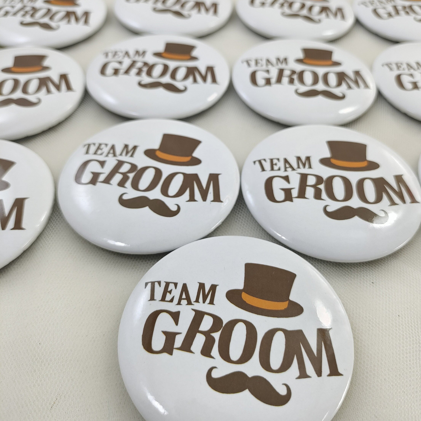 Customised Team Groom Badges