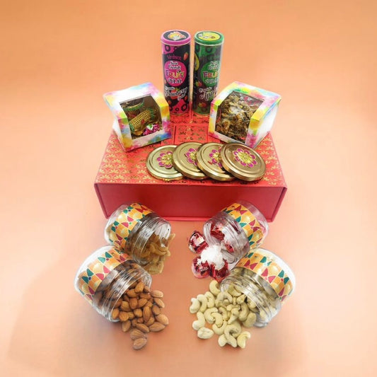 Desi Delight Holi Hamper with dry fruits