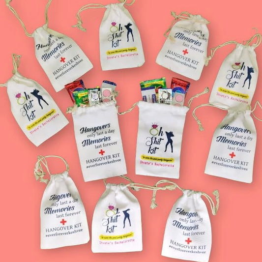 Wedding Hangover Kits for guests