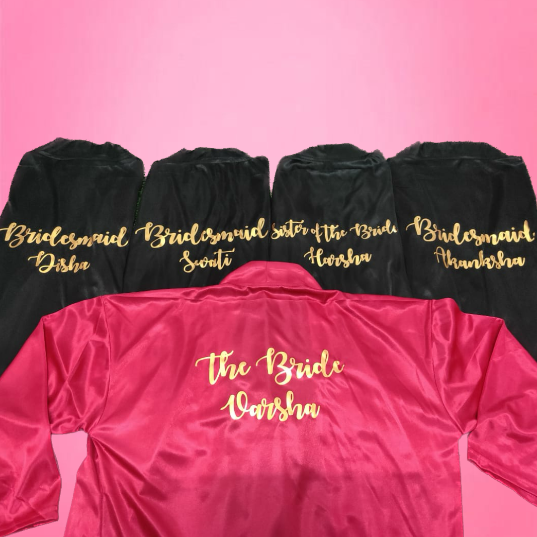 BRIDE TRIBE PERSONALISED ROBES