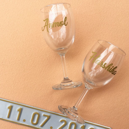 Customised Wine Glasses ( Set of 2 )