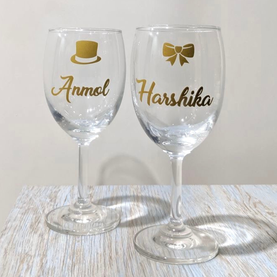 Customised Wine Glasses ( Set of 2 )